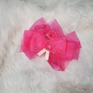 Flamingo Hair Bow